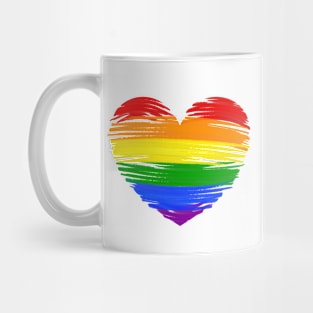 Pride Heart, Best Suitable for White Backgrounds Mug